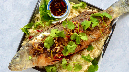 Crispy Thai fried Seabass