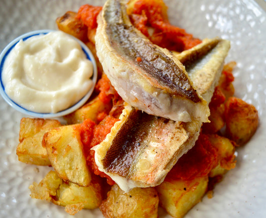 Gurnard with Patatas Bravas