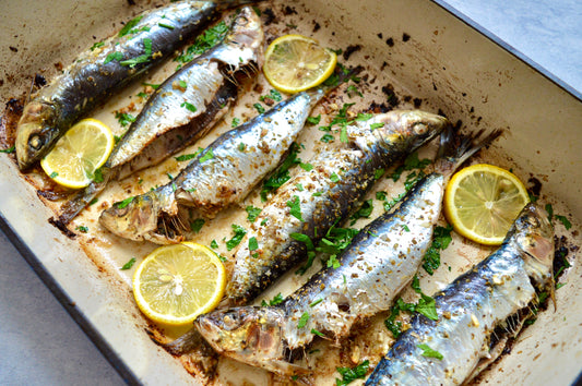 15 minute Greek Sardines