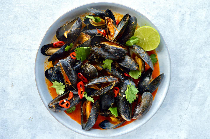 LIVE Wild Welsh Mussels, 1 kg